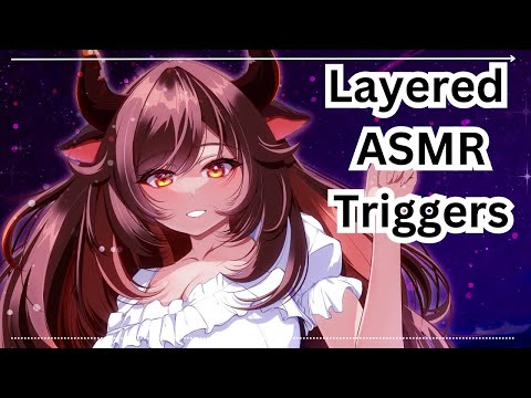 Brain Tingling Layered Triggers + Nom - Kiki [ASMR]