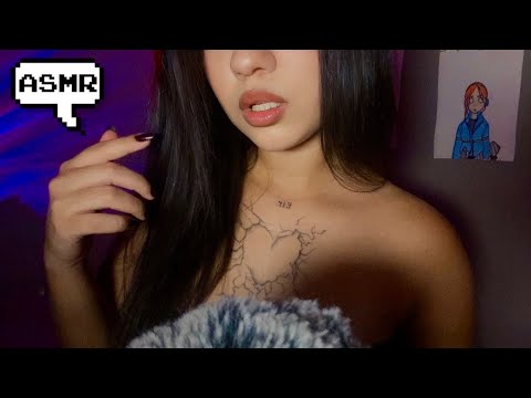 ASMR - SONS DE BOCA BEM DE PERTINHO (kisses, spit painting, inaudível)