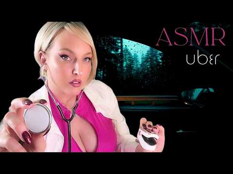 ASMR Uber Driver RP | Doctor Checks Your Health on Rainy Ride Home Personal Attention, Massage