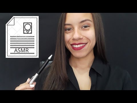 (ASMR PORTUGUÊS) Roleplay Entrevista de Emprego| Soft Spoken