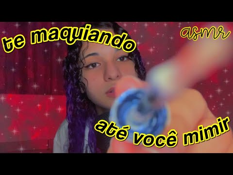 asmr | te maquiando delicadamente (ou quase) até você dormir 🤍