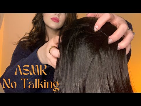 ASMR/Brain Melting Hair Play for Stress Relief (Scalp Massage, Brush, Trim, & Scratching)