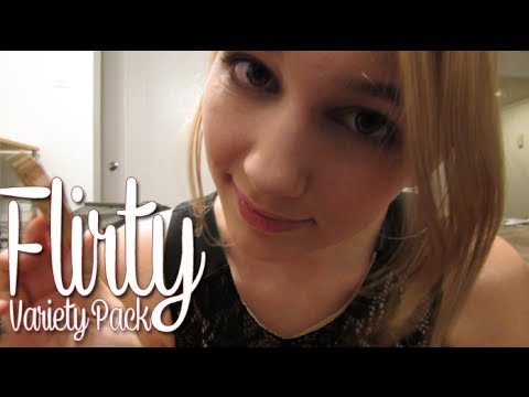 [BINAURAL ASMR] Flirty Variety Pack (sk/kiss, inaudible, l/r/t, Spanish, etc.)