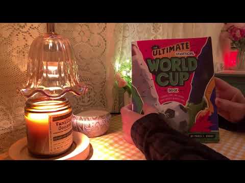 ASMR World Cup Page Flip + Reading Soccer Book 