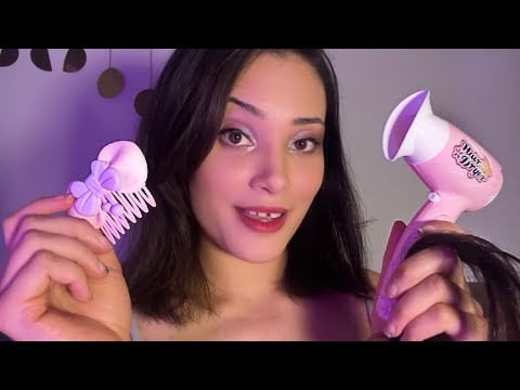 ASMR| Styling your femme beard 