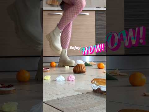 Crushing Land: Boots vs. Food! Oddly Satisfying Soft Crushing! ASMR