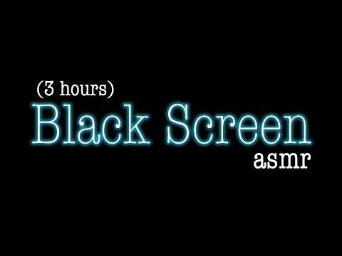 *3 HOURS* MOUTH SOUNDS + Inaudible ASMR (fluffy mic) | Black Screen & Background ASMR