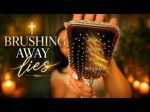Christian ASMR | Brushing Away the Enemy's Lies | Scripture, Comfort & Sleep