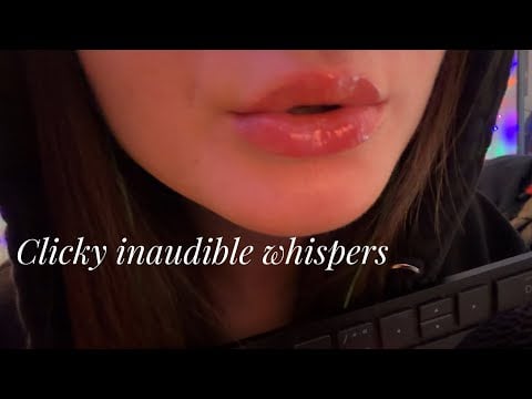ASMR Inaudible Whispers + Clicky Keyboard Typing (Instant Tingles) ✨