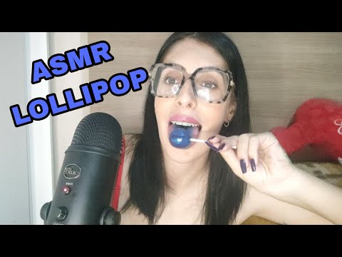 ASMR CHUPANDO PIRULITO AZUL (LOLLIPOP) #sonsdeboca