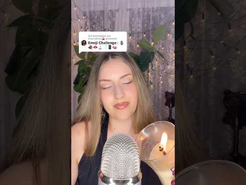 ASMR EMOJI CHALLENGE #asmr #emojichallenge #triggersforsleep #tingles #asmrdeutsch #asmrshorts