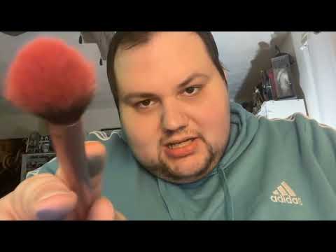 ASMR Practicing Makeup Skills On You (roleplay)