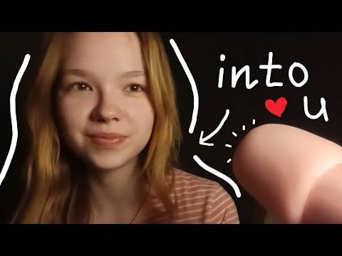 ~asmr girl who has a crush on you draws you (Actually showing the drawing) ✨
