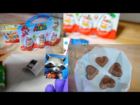 ASMR | 🍫 Abriendo Kinders + Chocolate para San Valentín  [No Talking]