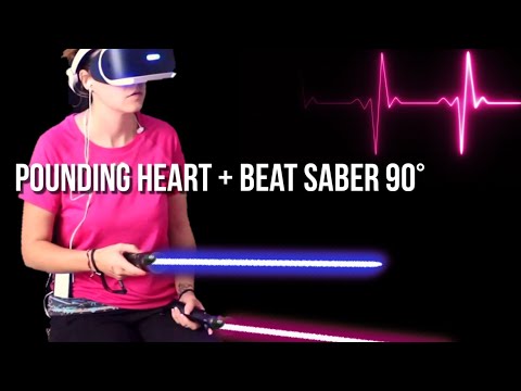 Pounding Heart During Beat Saber + Expert 90° Beat Saber [ASMR]