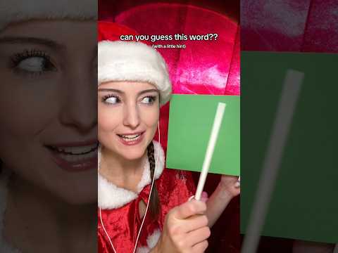 can you guess this holiday word?? day 2/25 of holiday guess the word! #asmr #guesstheword