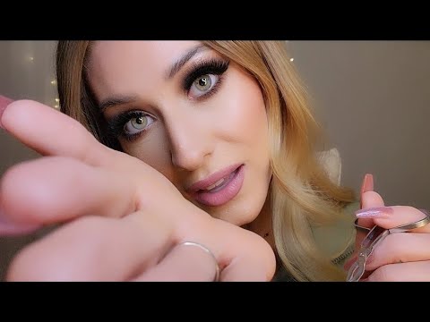 ASMR | Getting Something Out Of Your Eye & Chewing On Mints 🧐✨️ (VERY up close + personal attention)