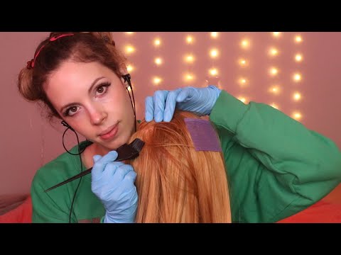 ASMR Scalp Check & Scalp Treatment - Many Tools, Many Tingles