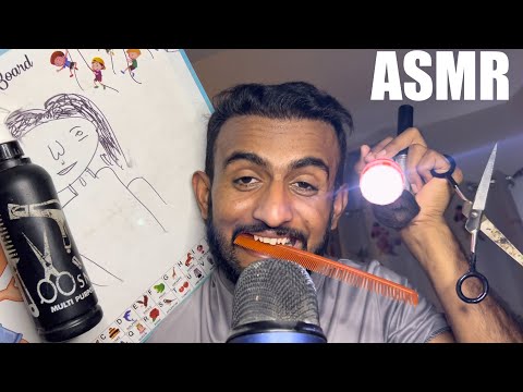 ASMR Cranial Nerve Exam.Makeup.Haircut.Drawing Roleplay 