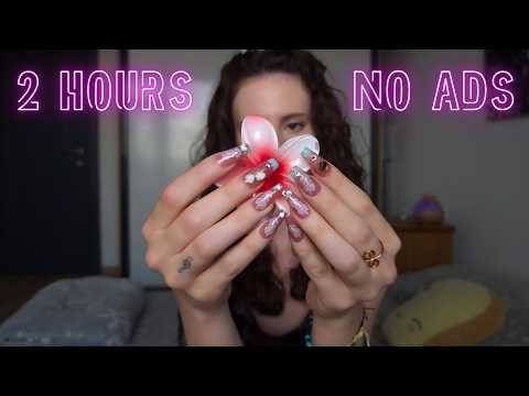 ASMR 2 HOURS No Talking, No Mid Roll Ads | Sleep & Background Trigger Compilation