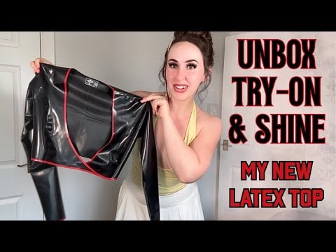 Unbox, Try-On & Shine My NEW Latex Top