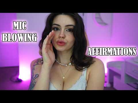 Ear to Ear Mic Blowing And Affirmations ASMR | Personal Attention & Whispers