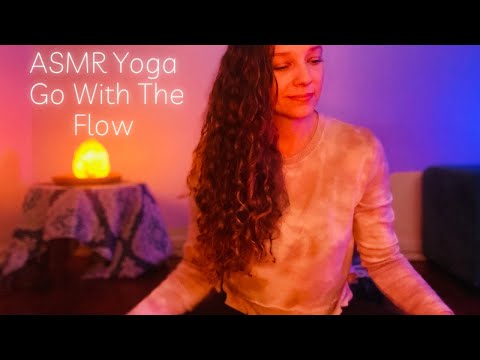 ASMR Yoga Stretch to Go With The Flow-Soft Spoken with Ambient Noise-Relax and Release for Bed Time