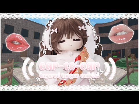 ꒰ roblox asmr 🌸꒱ ONE HOUR of EAR-TO-EAR TONGUE SWIRLS ♡ cozy tascam tingles!