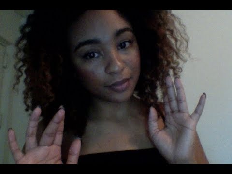 Lo-Fi ASMR UP Close Inaudible Whispering Finger Tracing Hand Movements Mouth Sounds #2