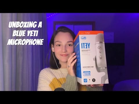 ASMR Unboxing A Blue Yeti✨ (so exciting) 