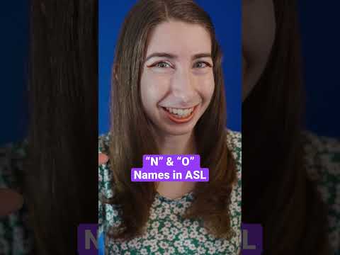 Part 17 - “N” & “O” Names in American Sign Language 🤟 #asmr #asl #shorts #sleep