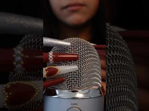 ASMR XXL Nails Microphone Tapping & Scratching With Foam Cover #asmr