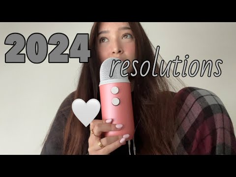 ASMR the closest whispers ever (new years resolutions) ✨