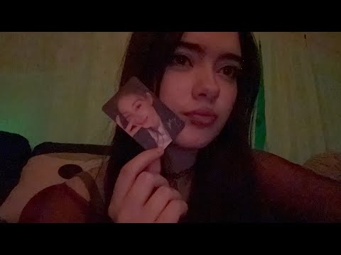 tapping + showing you my kpop albums ASMR