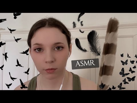 ASMR 🪶🪽 Feather Sounds & Visual Triggers  ┊ No Talking, Heartbeat Sounds etc.