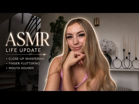 ASMR | LIFE UPDATE😶 (close-up whispering, mouth sounds..) german/deutsch