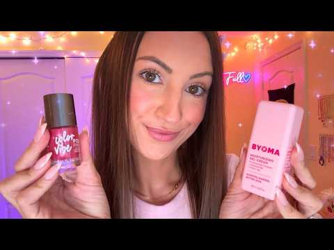 ASMR *ALL PINK* Sleepytime Show & Tell🎀 (mini haul + unboxing)