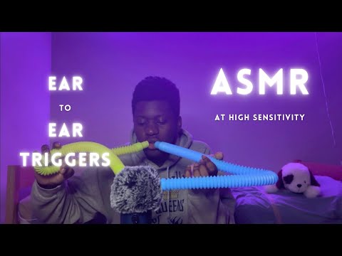 ASMR Ear To Ear Triggers At 100% ￼Sensitivity￼ (NO TALKING) #asmr