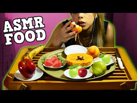 😋 ASMR eating FRUIT NO TALKING to SLEEP 🍒