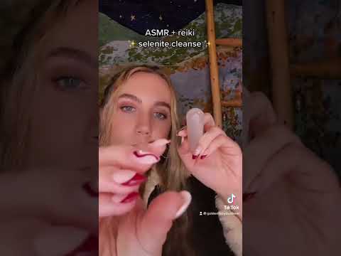 Asmr + reiki selenite cleanse