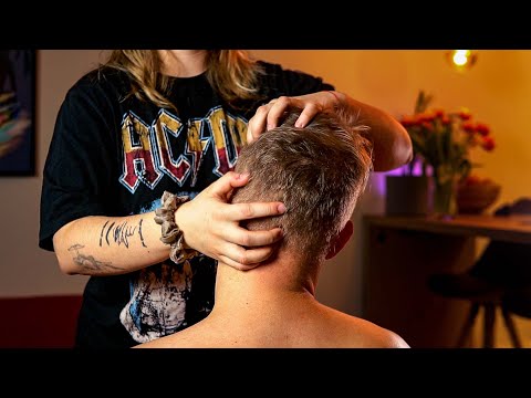 ASMR Scalp Therapy - Head, Scalp & Neck Massage - No Talking