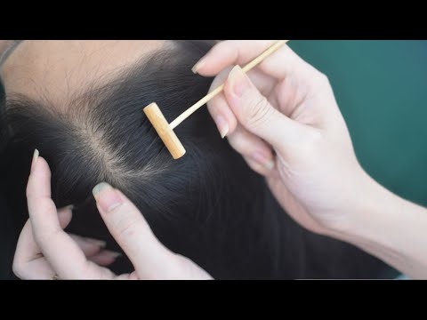 ASMR Hair Parting & Scalp Scratching On Real Person, Hair Sound For Relaxation ( Triggers )