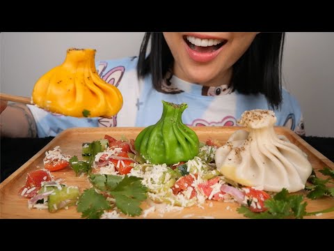 KHINKALI (GIANT DUMPLINGS) ASMR EATING SOUNDS | NO TALKING | SAS-ASMR