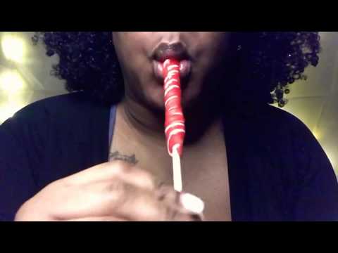 *ASMR* Unicorn Lollipop 🦄 | Sucking A Long Red Sucker 🍡