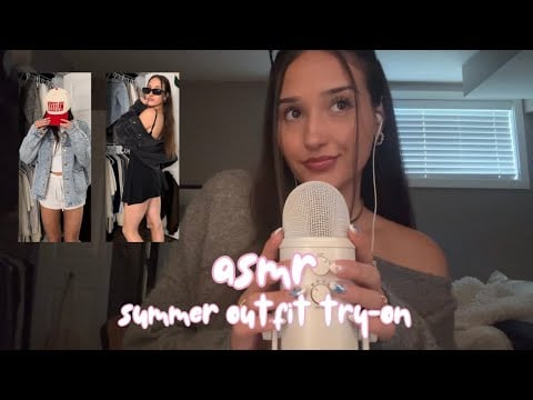 asmr - summer outfit try-on