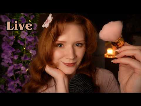 ASMR🌸Spit painting, Jellyfish with Light Gloves,Kisses,Plucking,Chocolate melt,Beeswax✨