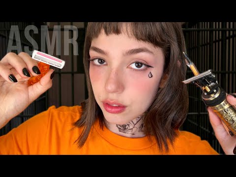 ASMR FAZENDO SUA TATUAGEM NA PRISÃO ⛓️