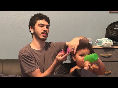 ASMR - Hanging Painting & Working Out