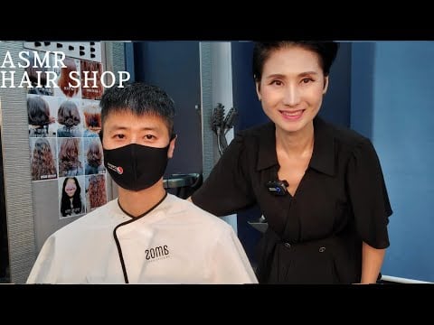 미용실 ASMR 바리깡 컷트 (투블럭) Men's Short Hair (Two Block)/Korean hair salon
