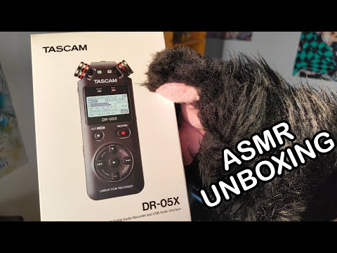 [FURRY ASMR] New Microphone Unboxing with Paws! TASCAM DR-05X